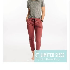 Muted Mulberry Zipper Joggers